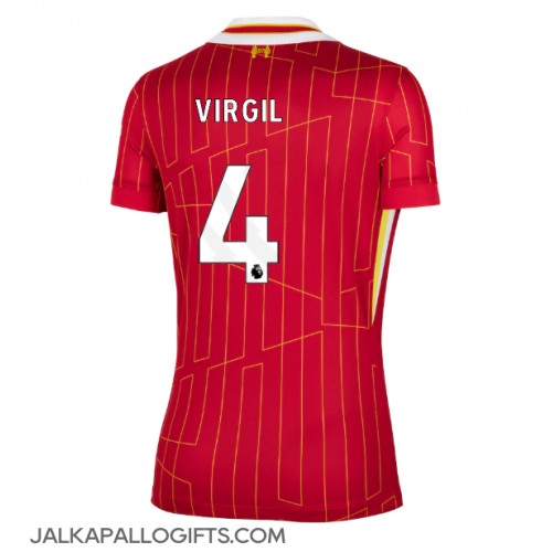 Liverpool Virgil van Dijk #4 Kotipaita Naiset 2024-25 Lyhythihainen